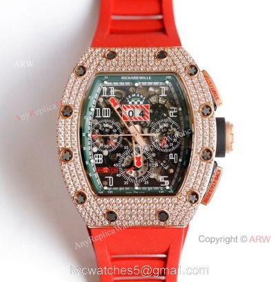 Diamond Richard Mille RM 11-FM Felipe Massa Chronograph Watches Best Replica watches