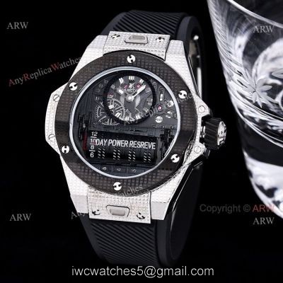 Black Hublot Big Bang MP-11 3D Carbon Knockoff Watch For Men watches