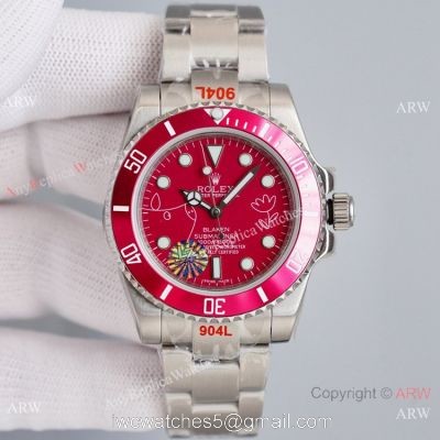 Swiss Grade Blaken Rolex Submariner Copy Watch Pig doodle Face 904L Steel watches