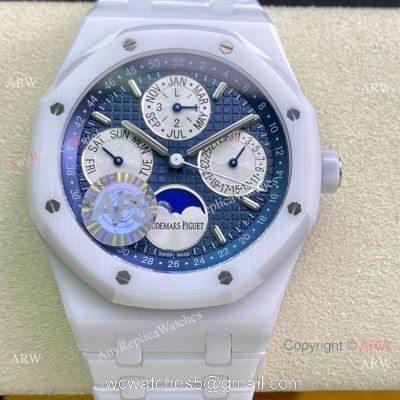 New Audemars Piguet Royal Oak Perpetual Calendar White Ceramic Copy Watch watches
