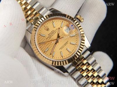 2021 New Rolex Datejust 36 Exotic Dial Gold Jubilee Watch AAA Replica watches