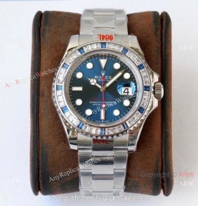 (ROF) Swiss Grade Copy Rolex YachtMaster Custom Edition Diamond Watch 2021 New! watches