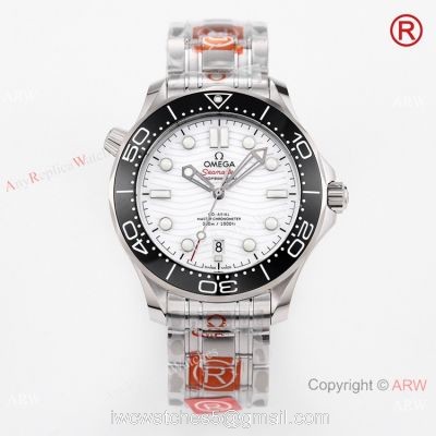 2021 NEW Grade A Replica Omega Seamaster 300m Diver OR Calibre 8800 Watch White Dial 42mm watches