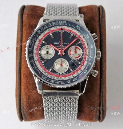 Swiss Grade 1A Breitling Navitimer Pan Am Edition Watch Replica 7750 Movement Blue Dial watches