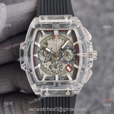 Top Quality Hublot Spirit of Big Bang Unico Sapphire Watch White Rubber Strap watches