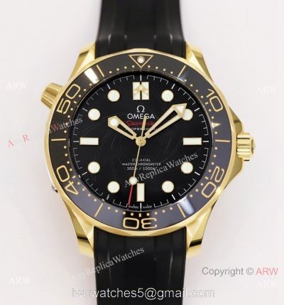 Super Clone Omega Seamaster James Bond OR 8800 Movement Watch Gold Case 42mm watches