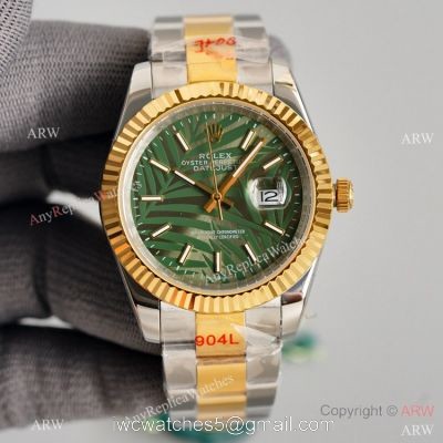 Swiss Quality Rolex Oyster Perpetual Datejust 41mm Watch Two Tone Oyster Palm Dial watches
