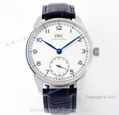 Best IWC Portugieser 40mm For Men White Face IWC Zf Factory Replica Watch watches