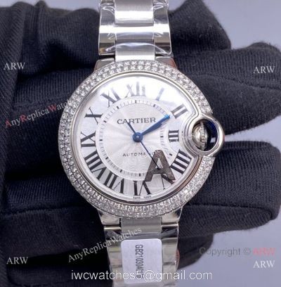 V6 Factory Swiss Grade Cartier Ballon Bleu De Automatic Watch 33MM watches