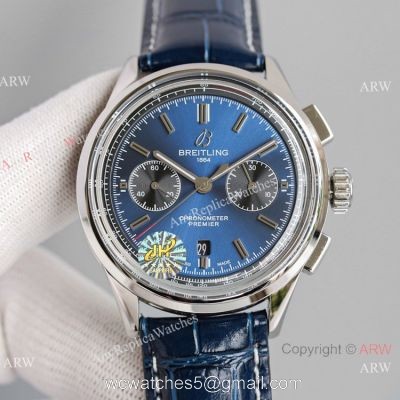 JH Factory Copy Breitling Premier B01 Chronograph 7750 Blue Dial Watches 2021 New watches