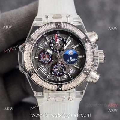 2021 Replica Hublot Big Bang Unico Sapphire Watch Diamond Bezel 45mm watches