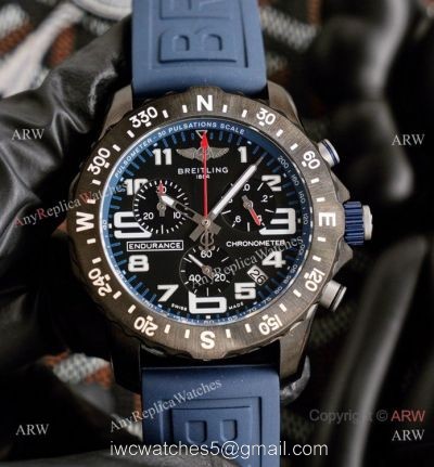 NEW Copy Breitling Endurance Pro Swiss Quartz Watch Blue Rubber Strap watches