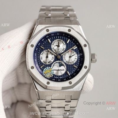 JH Factory Swiss Copy Audemars Piguet Royal Oak Perpetual Calendar Cal.5134 Blue Dial Watch Men watches