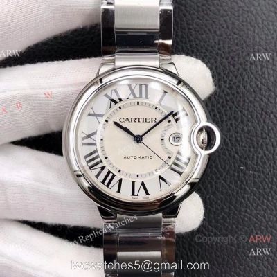V6 Factory V7 version Ballon Bleu Cartier Stainless Steel Automatic Watch 42mm watches