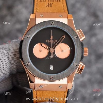 2021 New Copy Hublot Classic Fusion Onyx Dial Rose Gold Watch 43mm watches