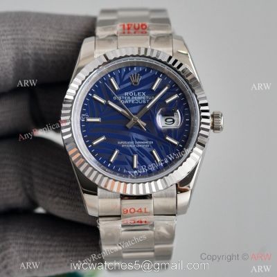 Rolex Datejust II 41mm Watch Stainless Steel Oyster Blue Palm Dial watches