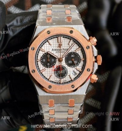 Knockoff Audemars Piguet Royal Oak 42mm Watch 2-Tone Rose Gold Chronograph watches
