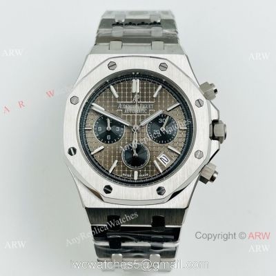 New Copy Audemars Piguet Royal Oak Chrono Gray Black Dial Watch watches