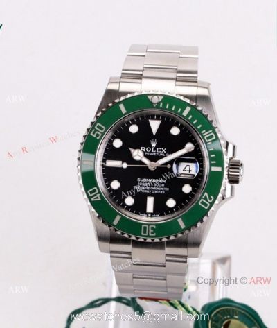 Swiss Grade 1 Rolex Green Submariner 1:1 VS 3235 New 41mm Watch 72 Power Reserve watches