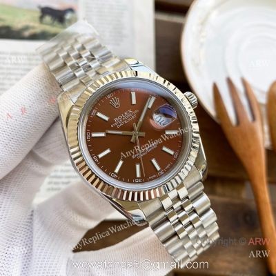 Rolex Oyster Perpetual Datejust I 40mm Watches Stainless Steel Chocolate Dial watches