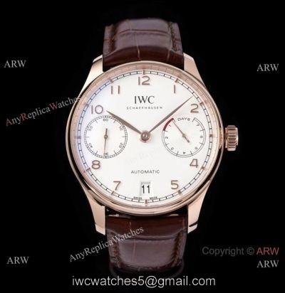 ZF Factory IWC Portugieser Automatic 7 Days Rose Gold White Dial Watch 42mm Brand NEW watches