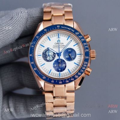 2021 New Omega Snoopy 50th anniversary Watch Rose Gold White Dial watches