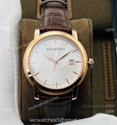 New 2021! Swiss Grade One Audemars Piguet Jules Audemars 3120 Automatic Watch Rose Gold Silver Face watches