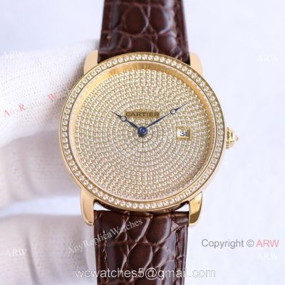 TW Factory Swiss Grade Replica Cartier Ronde Solo de Diamond Watch 42mm watches