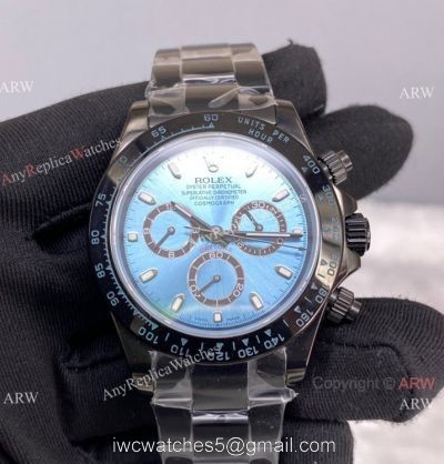 New! Swiss Copy Rolex Daytona Ice Blue 116506 Blacksteel Watch 7750 Chronograph watches
