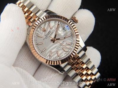 2021 Copy Rolex Datejust 2-Tone Rose Gold Jubilee new Weed Dial watches