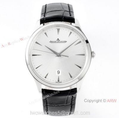 ZF v2 Version Jaeger-LeCoultre Master Ultra Thin Q1288420 Replica Watch Silver Dial watches