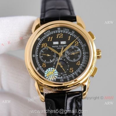 JH Swiss Copy Patek Philippe Perpetual Calendar Chronograph Yellow Gold 5270E Watch watches