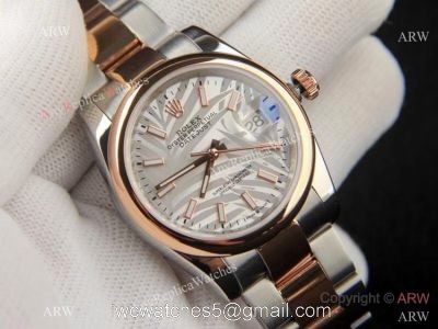 Rolex new Datejust 36 Palm dial Two Tone Rose Gold Oyster Bracelet Men Size watches