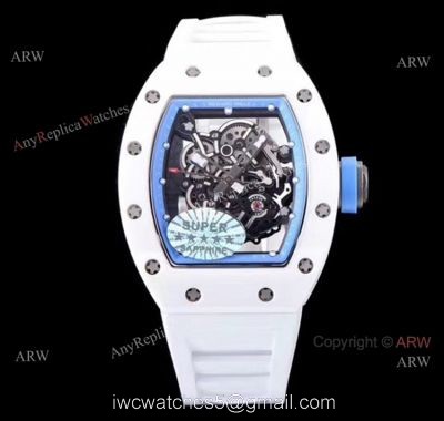 KV Factory Richard Mille RM 055 White Ceramic Watch Best Copy watches