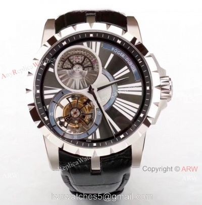Swiss Copy Roger Dubuis Excalibur Tourbillon RDDBEX0216 Watch 47mm watches