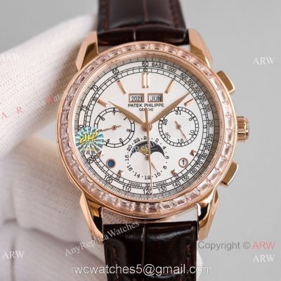 2021! JH Factory V2 Version Patek Philippe Grand Complication Copy Watch 5270J Rose Gold White Dial watches