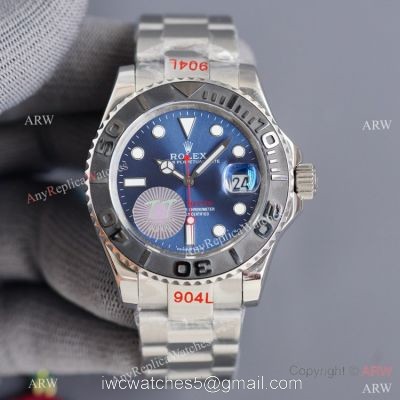 Swiss Quality Rolex Yacht master Citizen 8215 Watch Bright Blue Dial 40mm watches