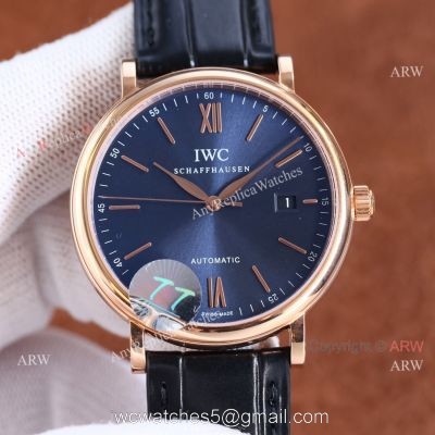 Knock-off IWC Portofino Citizen 9015 Rose Gold Case Watch watches
