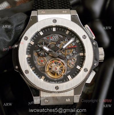 2021 Copy Hublot Big Bang Tourbillon 45mm Watches Stainless Steel watches