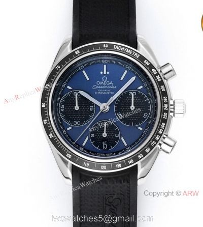 HRF Swiss Replica Omega Speedmaster Racing Chronograph Watch Blue Dial watches