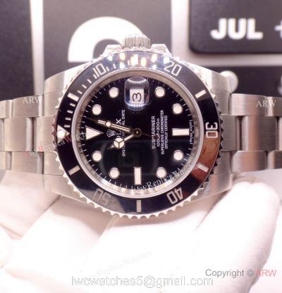 Pre-Owned Rolex Submariner Noob 3135 Stainless Steel 116610ln Watch 40mm watches