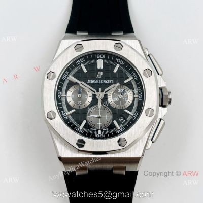Best Copy Audemars Piguet Royal Oak Offshore Watch SS Black Rubber Strap watches