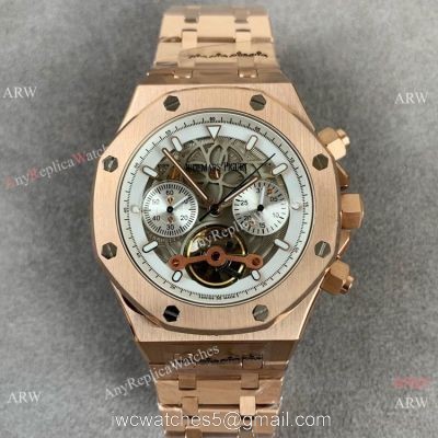High Quality Audemars Piguet Royal Oak Offshore Skeleton Rose Gold Watch watches