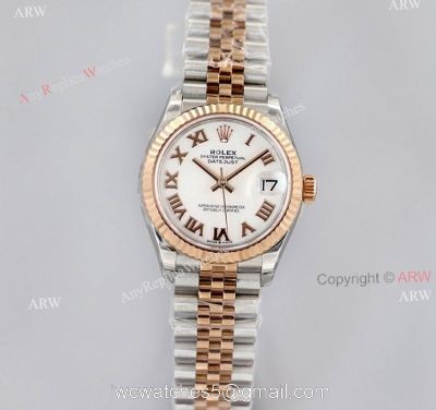 1:1 Best Copy Rolex Datejust White Face With Roman Markers Ew Factory Watch watches