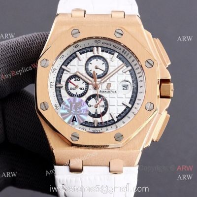 JF 1:1 Swiss Audemars Piguet Royal Oak Offshore 26408or Watch Leather Strap 44mm watches