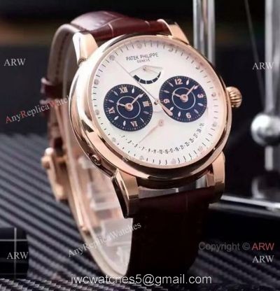 Patek Philippe Geneve Power Reserve Watches Rose Gold Case watches