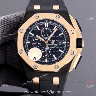 JF 1:1 Swiss Audemars Piguet AP Royal Oak Offshore 26406FR Black and Rose Gold Watch Super Clone watches