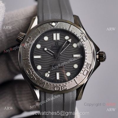 New 2021 Watches Swiss Omega Black Seamaster Diver 300m Watch Rubber Strap watches