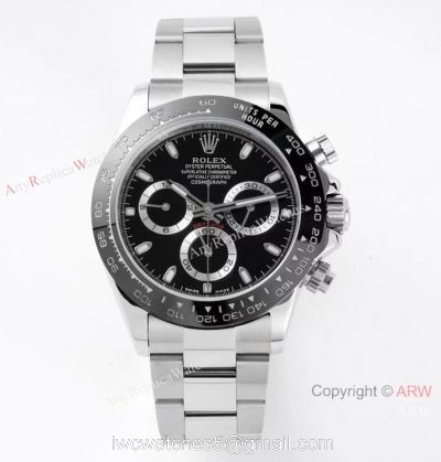 Super Clone Rolex Daytona VRF Swiss 7750 Watch Black Dial 116500ln watches