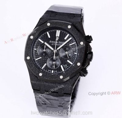 New Frosted Gold AP Watch Royal Oak All Black Chronograph Dial For Men Size 41mm High End Replica watches
